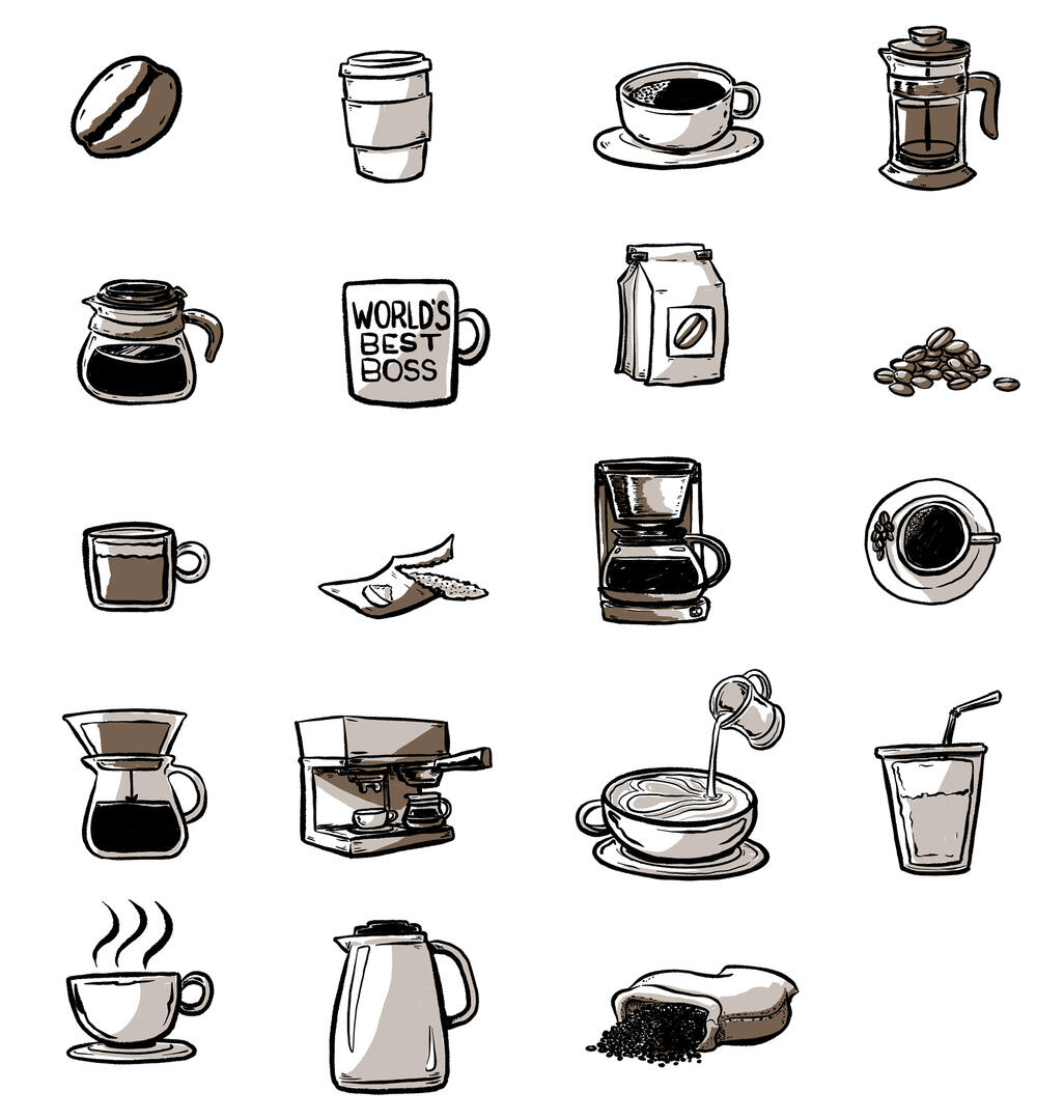 Coffee icons
